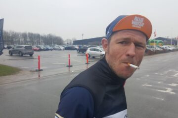 Henrik Valle Nielsen efter et hårdt løb // AltomCykling.dk