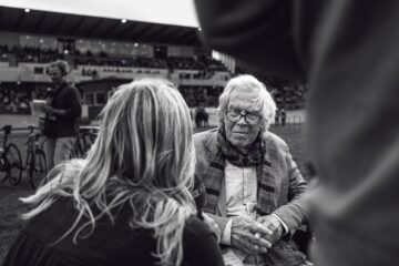Jørgen Leth, Aarhus Cyklebane 2024. Foto Uggi Kaldan